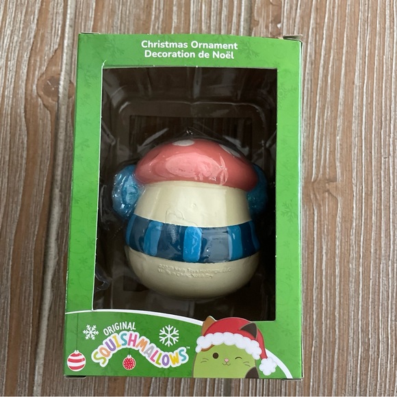 Squishmallows Kurt Adler 2023 MALCOLM MUSHROOM Christmas 3" Ornament NEW in BOX - Picture 4 of 5